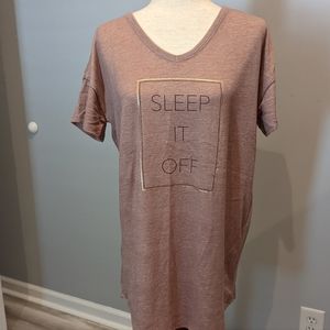 Danskin Night PJ Shirt Sz L